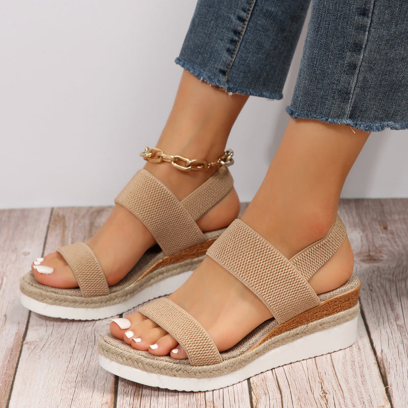 Brigida - Sandalen met hoge plateauzool en trendy look