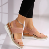 Brigida - Sandalen met hoge plateauzool en trendy look