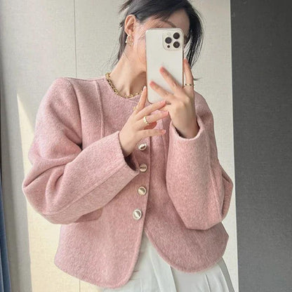 Elodie - Dames Blazer met Knopen en Getailleerde Pasvorm
