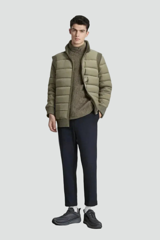 Heren Gewatteerde Bodywarmer Met Teddyvoering En Rits