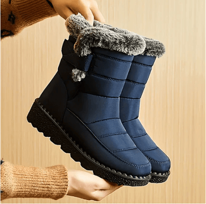 Winter Enkelboots voor Dames Gewatteerd Bont Voering Antislip Zool