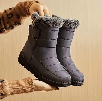 Winter Enkelboots voor Dames Gewatteerd Bont Voering Antislip Zool