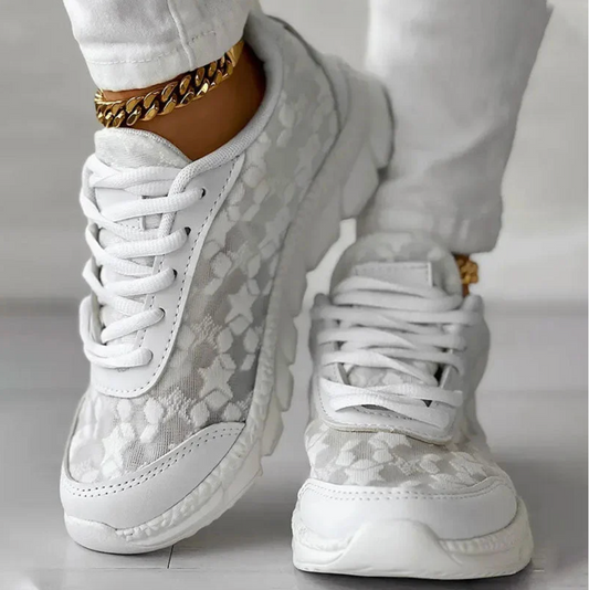 Sienna - Orthopedische sneakers met ademend bloemmesh