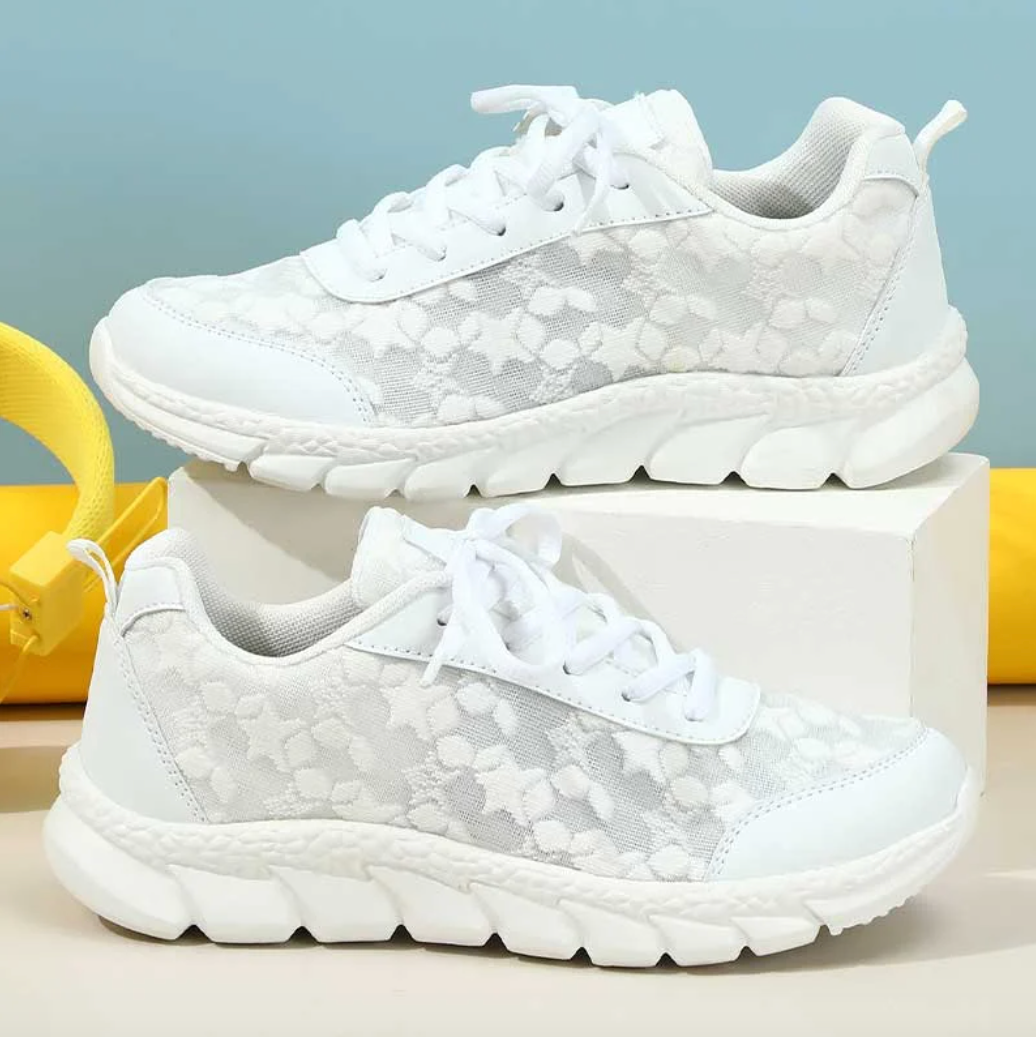 Sienna - Orthopedische sneakers met ademend bloemmesh