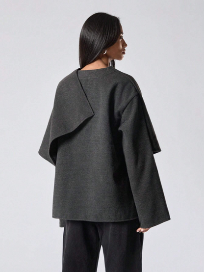 Oversized Dames Cape Jas Chique Winter