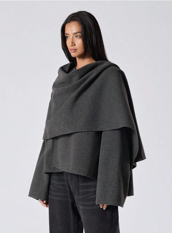 Oversized Dames Cape Jas Chique Winter