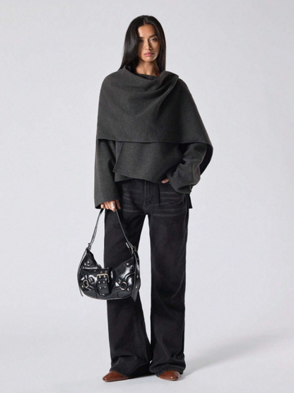 Oversized Dames Cape Jas Chique Winter