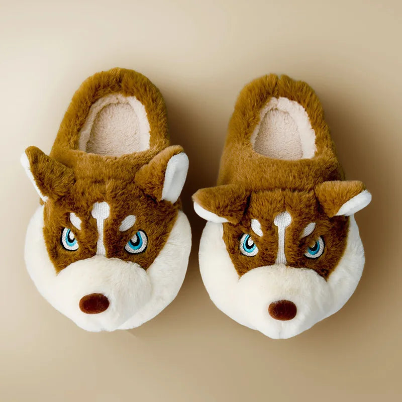 Comfortabele Pluche Husky pantoffels voor Vrouwen