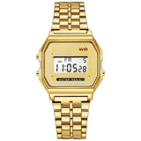 Lara – Retro Digitaal Horloge van Roestvrij Staal voor Dames