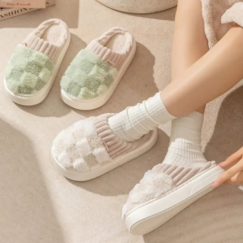 Zachte Winter Pantoffels voor Vrouwen met Comfortabele Dikke Zool