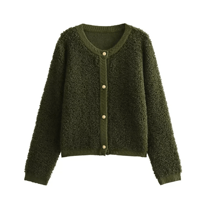 Warm Gebreide Dames Vest Chunky Winter Cardigan