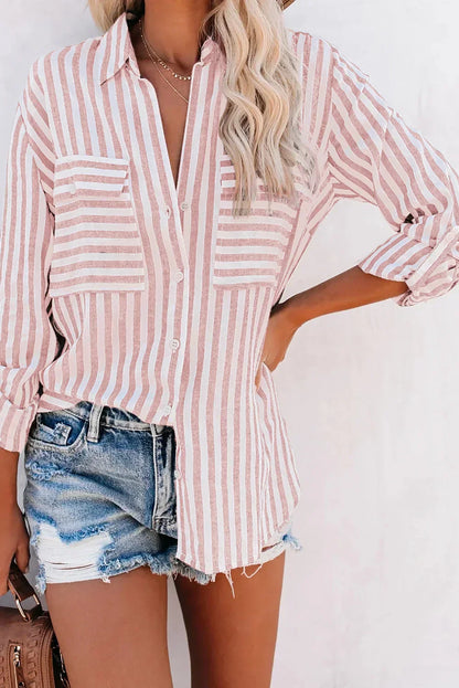 Madeline - Gestreepte blouse met lange mouwen