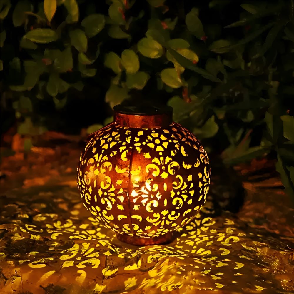 Vintage Solar Buitenlamp Met Waterdicht Uitsnede Ontwerp