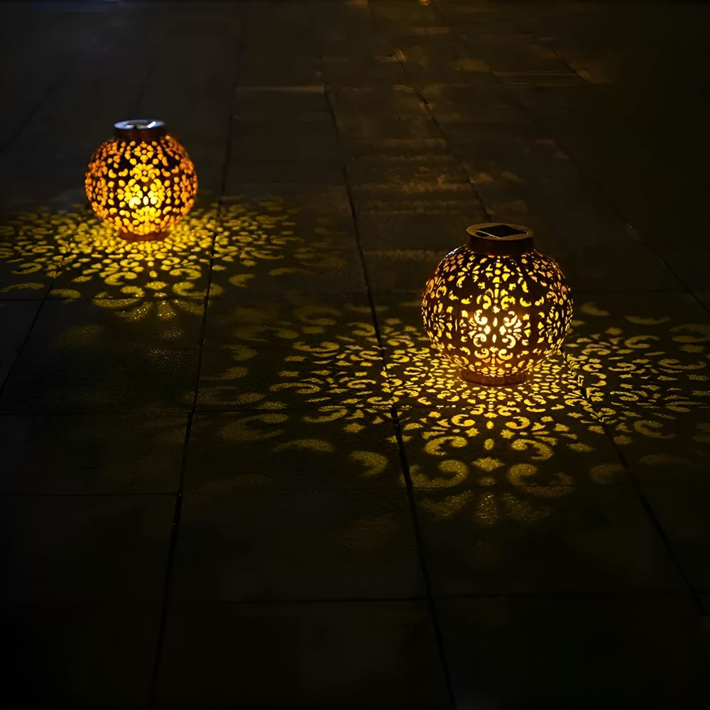 Vintage Solar Buitenlamp Met Waterdicht Uitsnede Ontwerp