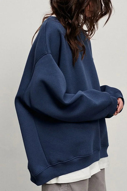 Vrouwen Comfortabele Oversized Sweater Met Ronde Hals