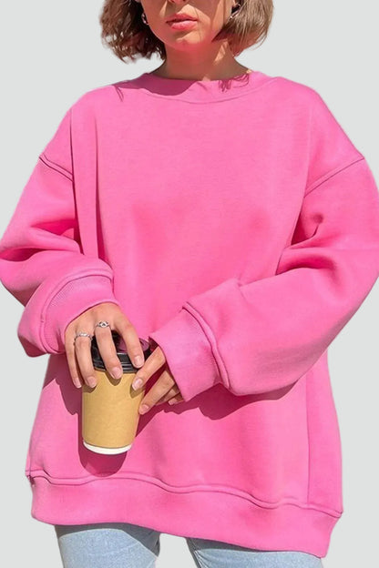 Vrouwen Comfortabele Oversized Sweater Met Ronde Hals