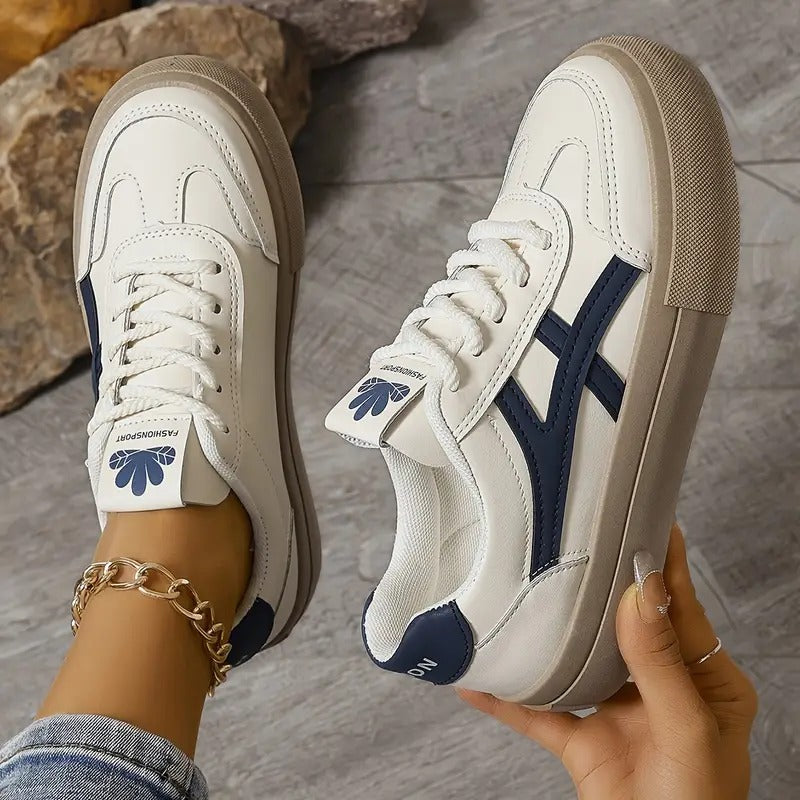 Dames Retro Sneakers Met Comfortzool