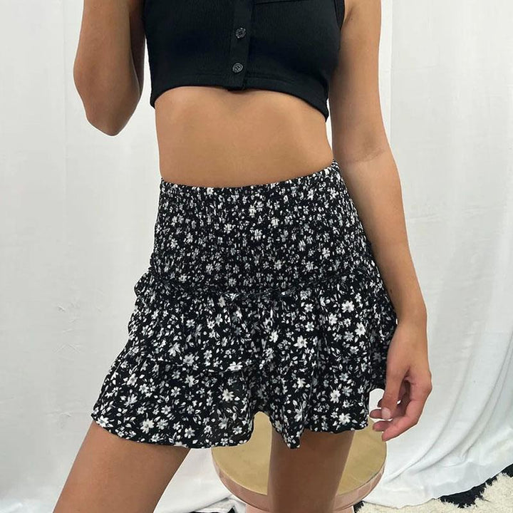 Sanne - Trendy zomer rokje met print