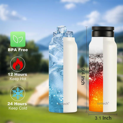 HydroMag - RVS Drinkfles met Magsafe Telefoonhouder