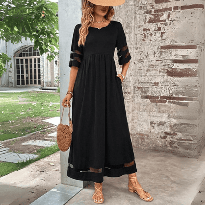 Yolanda - Elegante zwierige maxi-jurk voor Vrouwen