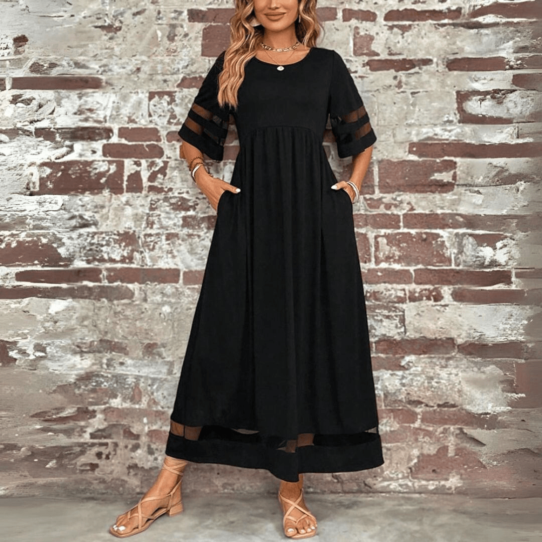 Yolanda - Elegante zwierige maxi-jurk voor Vrouwen