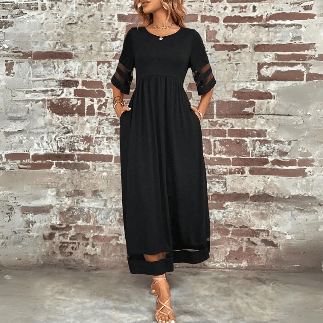 Yolanda - Elegante zwierige maxi-jurk voor Vrouwen