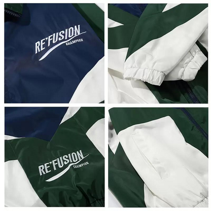 ZipPulse - Sportieve Zip-Up Jas met Kleurblokken