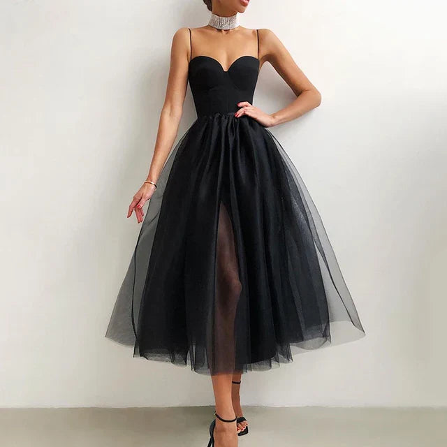 Gita - Elegante tule korset avondjurk voor dames