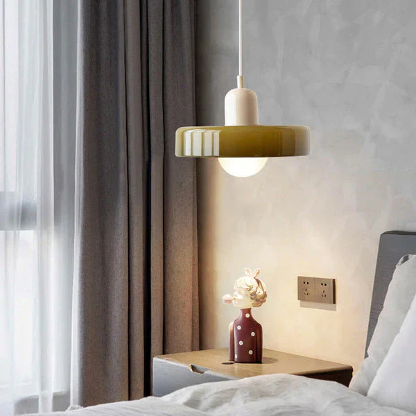 Scandinavische Hanglamp Met Glazen Afwerking