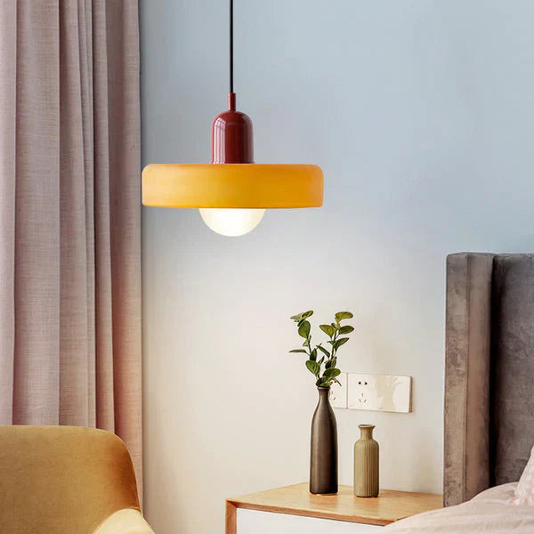 Scandinavische Hanglamp Met Glazen Afwerking
