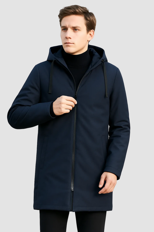 Waterdichte heren regenjas met warme binnenvoering