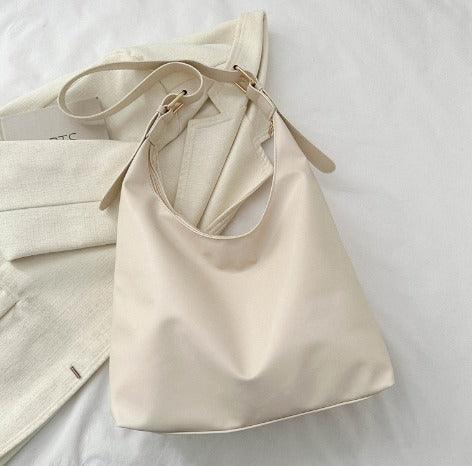 Samantha - Grote Leren Look Tas met Verstelbare Band in Bruin voor Dames