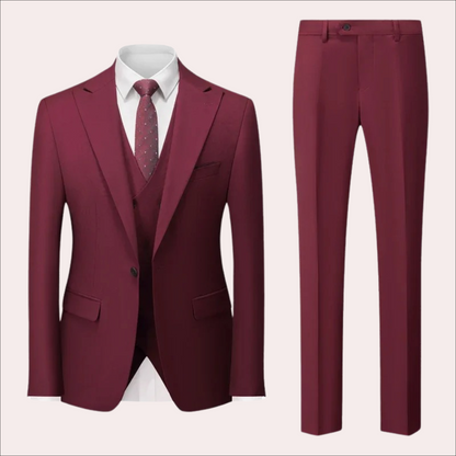 Blazer Set 3 delig Slim Fit met Gilet en Pantalon voor Heren