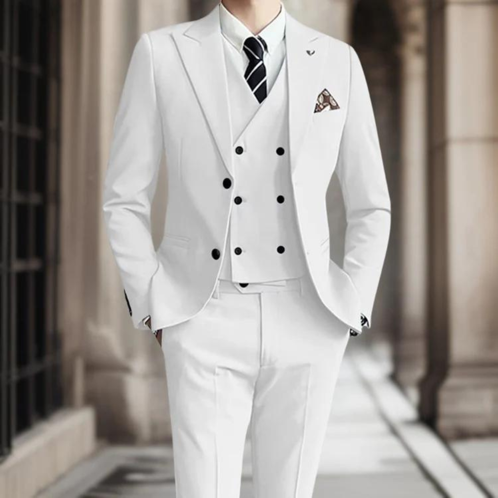 Herenpak 3-delig Suit Set Slim Fit met voor Bruiloft en Zakelijk
