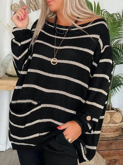 LEONIE - Trendy Gestreepte Trui