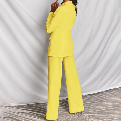 Joliene - Elegante Dames Blazer Set met Flared Broek