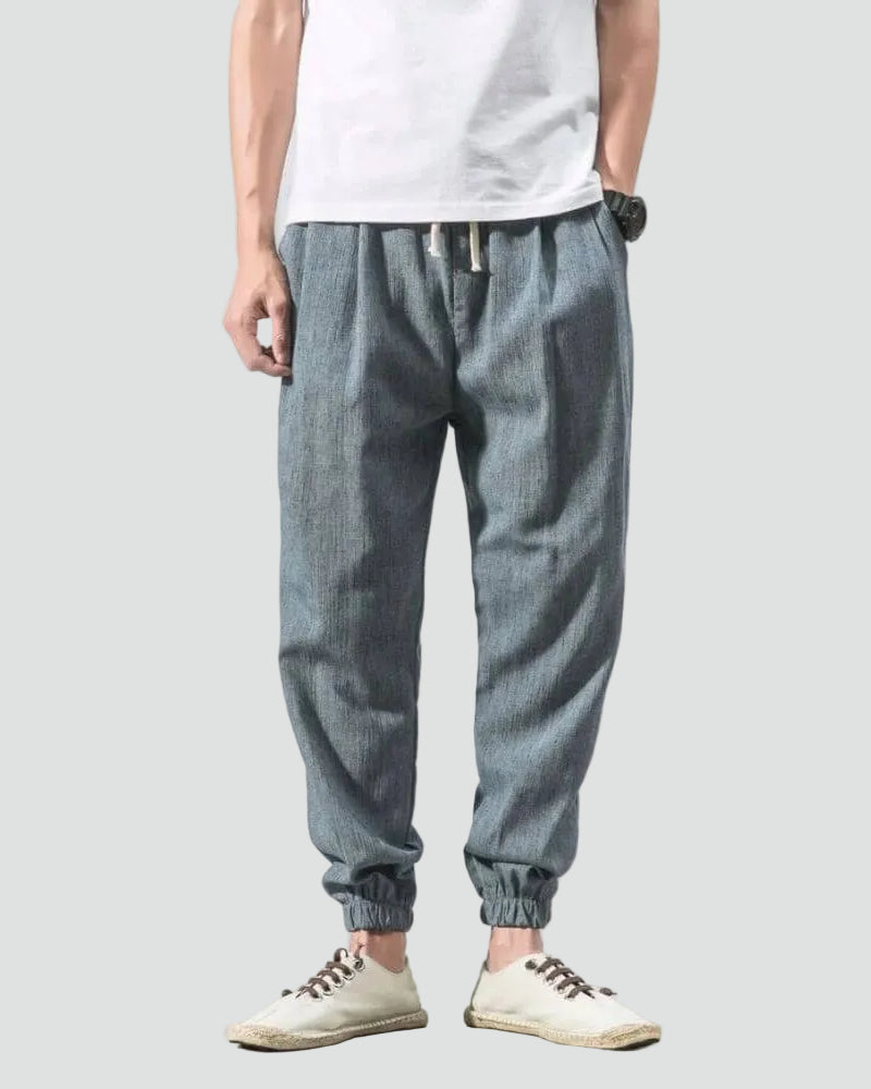 Heren Joggerbroek Met Trekkoord En Elastische Boorden