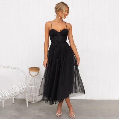Blair - Maxi jurk van mesh voor dames