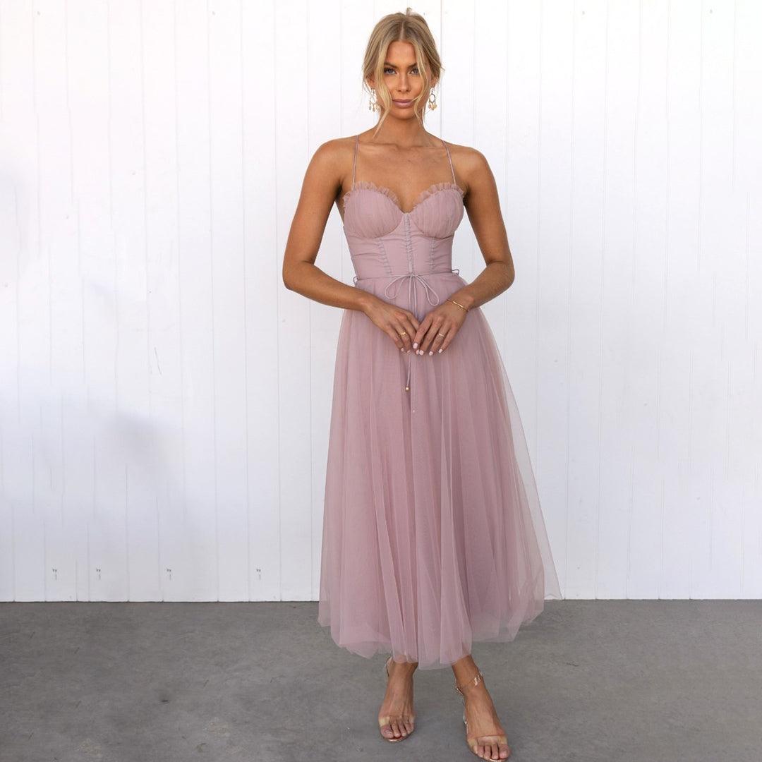 Blair - Maxi jurk van mesh voor dames
