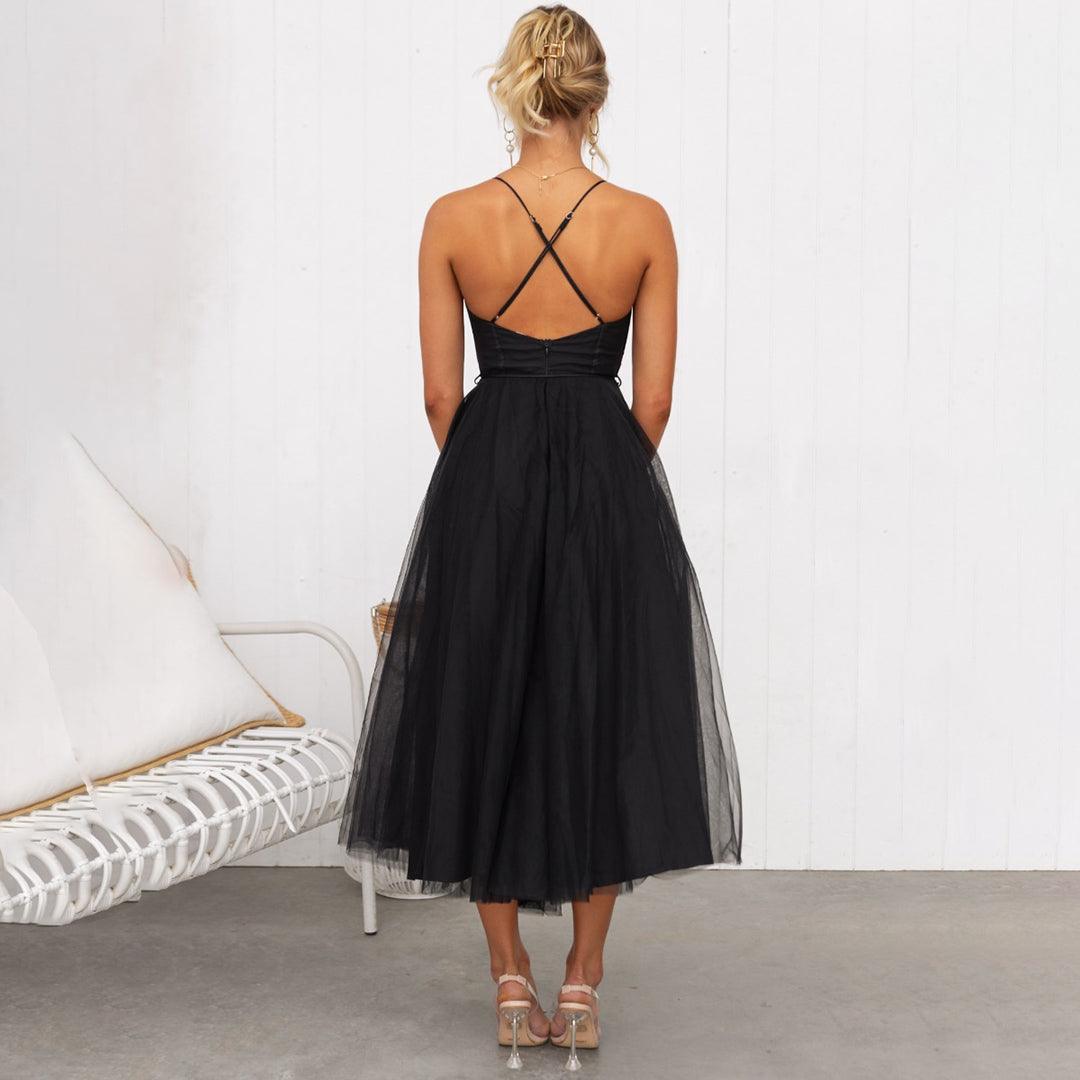 Blair - Maxi jurk van mesh voor dames