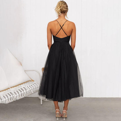 Blair - Maxi jurk van mesh voor dames