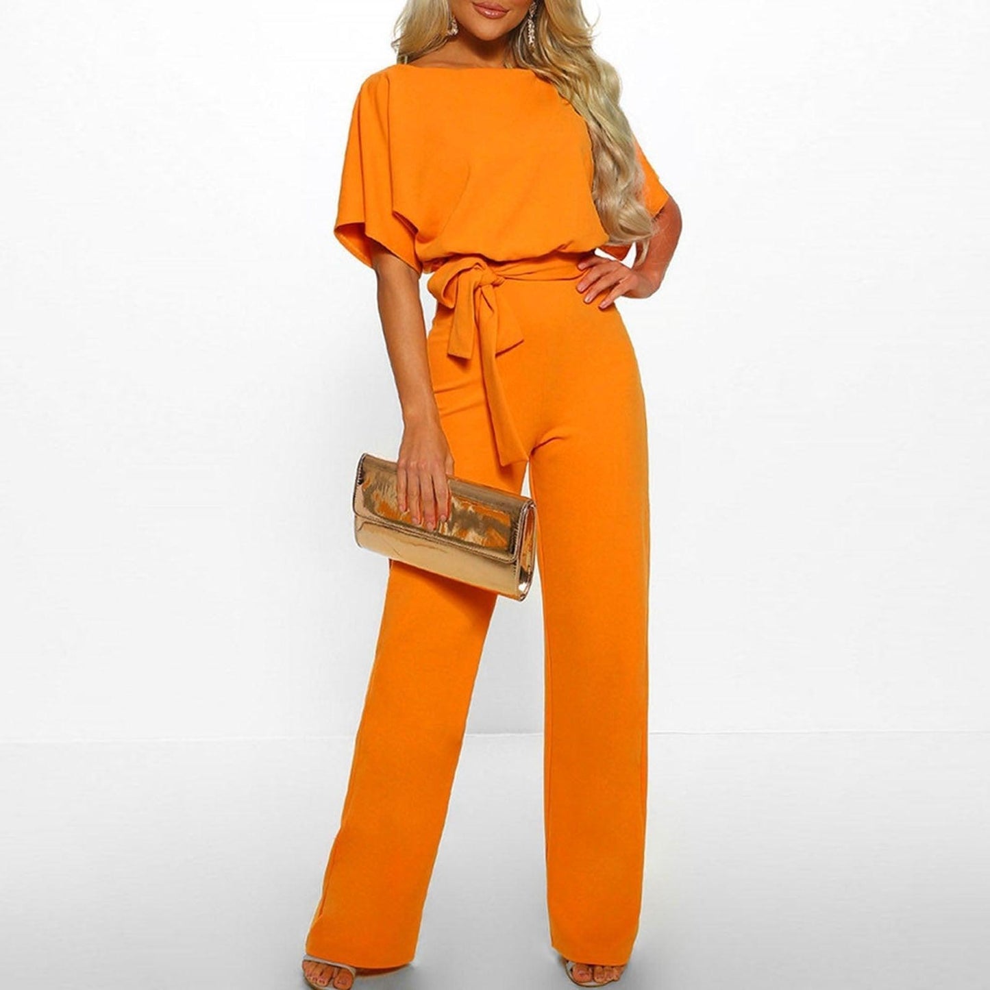 Annette - Jumpsuit met Korte Mouwen
