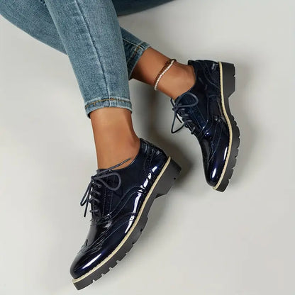 Thais - Lakschoenen in Oxford-stijl met Chunky Zool