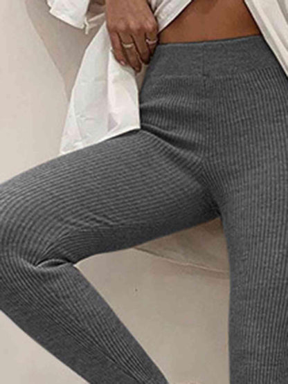 Clara - Comfortabele Rib Legging met Band onder de Voet voor Dames