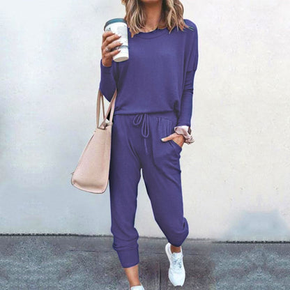 Oversized Dames Gebreide Trui en Broek Set