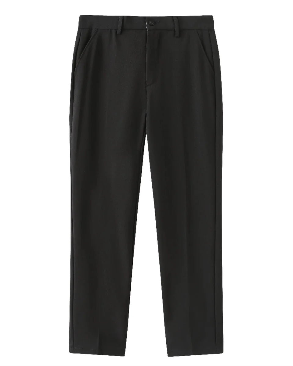 Stijlvolle Heren 3 Delige Set Half Zip Kabeltrui met Broek en Suède Loafers