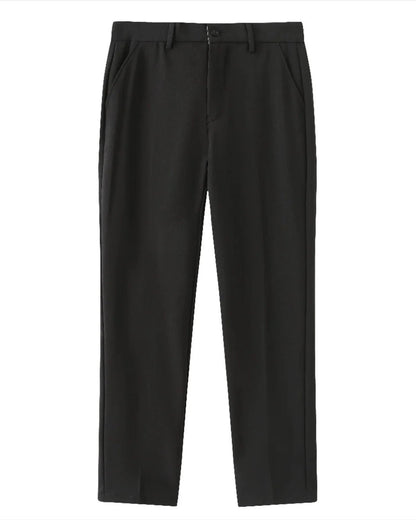 Stijlvolle Heren 3 Delige Set Half Zip Kabeltrui met Broek en Suède Loafers