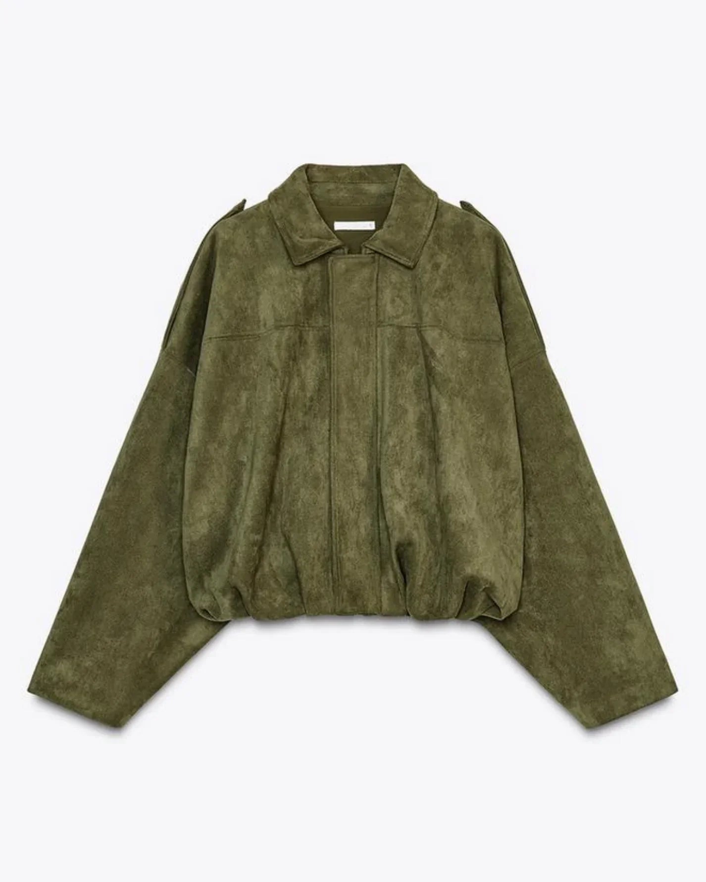 Oversized Suède Leren Jas Voor Vrouwen Stijlvol