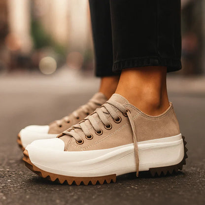 Vrouwen Trendy Platform Sneakers Met Chunky Zool