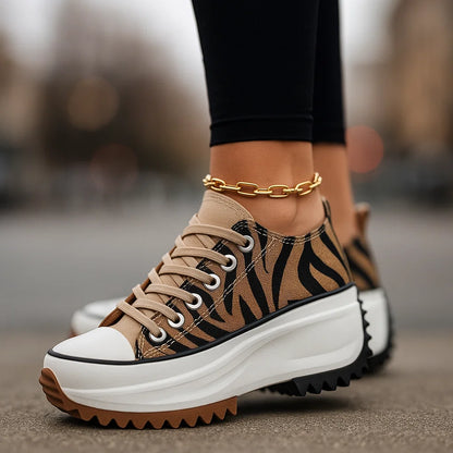 Vrouwen Trendy Platform Sneakers Met Chunky Zool